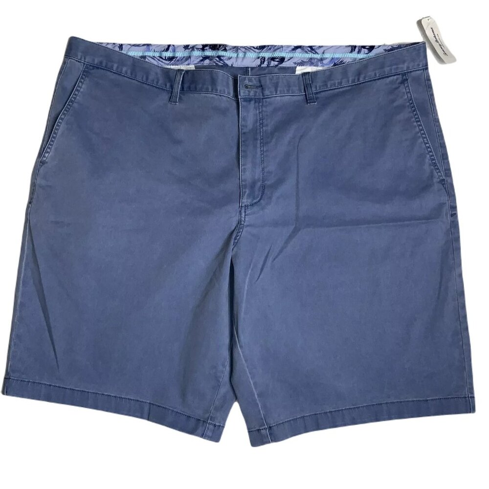 Tommy Bahama Mens Big & Tall 44LG Port Side Blue Stretch Boracay Chino Shorts